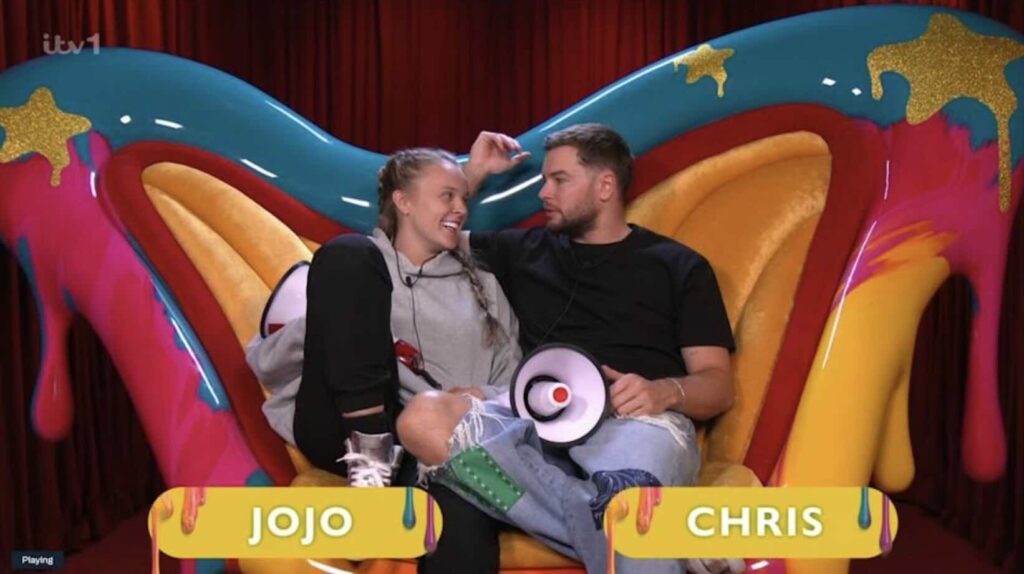 Celebrity Big Brother JoJo Siwa Chris friendship real, Is JoJo Siwa dating Chris Hughes, JoJo Siwa Chris Hughes relationship rumours, JoJo Siwa coming out as queer Celebrity Big Brother, JoJo Siwa dating history exes, JoJo Siwa dumped girlfriend at wrap party, JoJo Siwa Kath Ebbs breakup, JoJo Siwa Mickey Rourke homophobic comments, JoJo Siwa queer identity explanation, JoJo Siwa sexuality change lesbian to queer, JoJo Siwa rumors, JoJo Siwa rumours